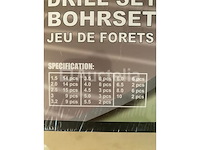 Cobalt metaalboren set in koffer, tegelboren set sinter,101 delige hss boren set met titanium coating - afbeelding 6 van  9