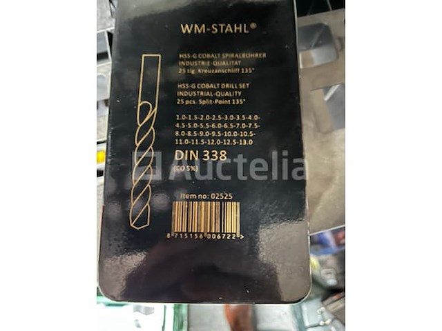 Cobalt metaalboren set in koffer, tegelboren set sinter,101 delige hss boren set met titanium coating - afbeelding 8 van  9