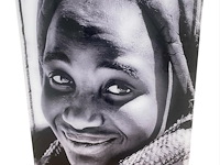 Cobra art - kader - 150 x 100 cm. - alain delvoye - gn8139 - himba namibia