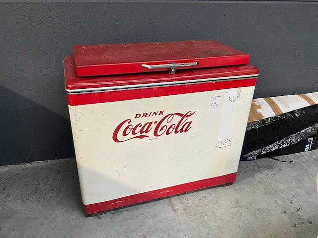 Coca cola antieke koelkast - afbeelding 1 van  4