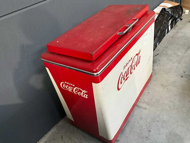 Coca cola antieke koelkast - afbeelding 3 van  4