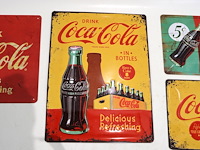 Coca cola blikken reclame (x6) - afbeelding 3 van  6