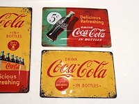 Coca cola blikken reclame (x6) - afbeelding 4 van  6