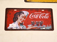 Coca cola blikken reclame (x6) - afbeelding 6 van  6