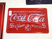 Coca cola blikken reclame (x6) - afbeelding 4 van  6