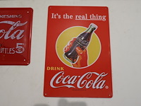 Coca cola blikken reclame (x6) - afbeelding 6 van  6
