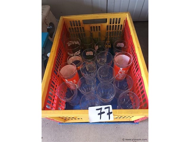 Coca cola glazen. 21 stuks - afbeelding 1 van  6