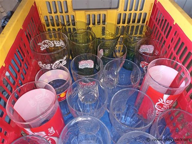 Coca cola glazen. 21 stuks - afbeelding 2 van  6