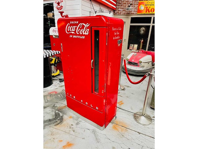 Coca cola vendo american patina original dispenser - barmeubilair - afbeelding 3 van  8