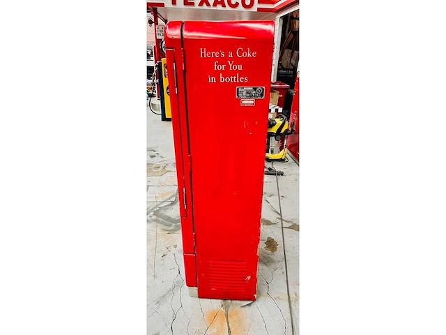 Coca cola vendo american patina original dispenser - barmeubilair - afbeelding 4 van  8