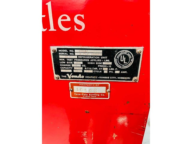 Coca cola vendo american patina original dispenser - barmeubilair - afbeelding 5 van  8