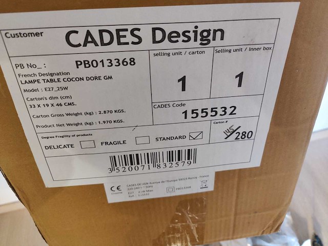 Cocon - tafellampen (2x) - afbeelding 7 van  7