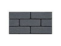 Coeck klinker in-line waal getrommeld 20x5x6 zwart