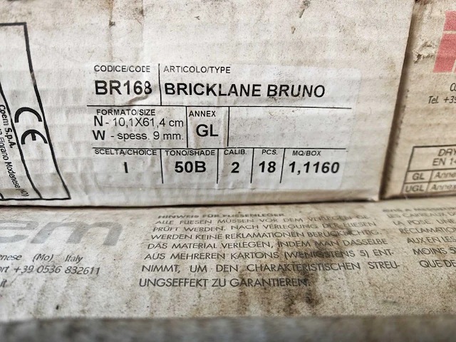 Coem bricklane bruno mat vloertegel 10,1x61,4 cm 23,44 m² - afbeelding 7 van  7