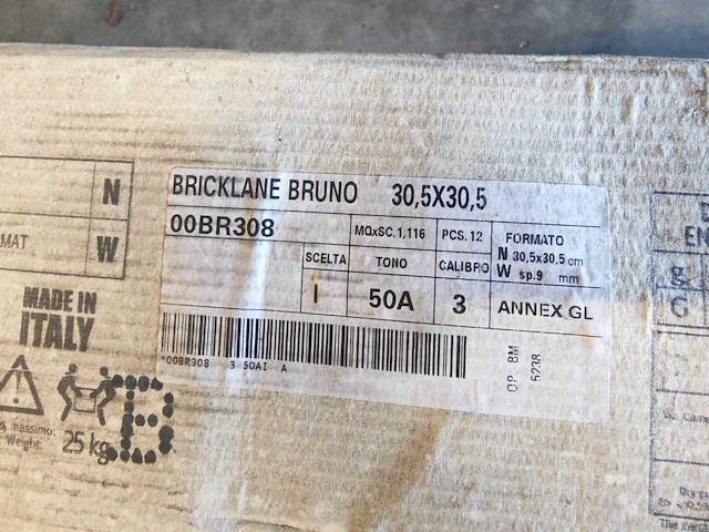 Coem bricklane bruno mat vloertegel 30,5x30,5 cm 50,41 m² - afbeelding 2 van  10