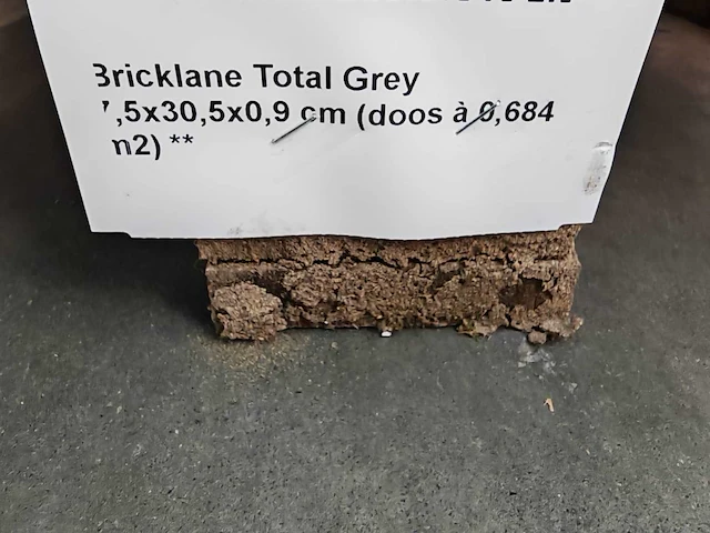 Coem bricklane total grey mat vloertegel 7,5x30,5 cm 4,78 m² - afbeelding 4 van  7