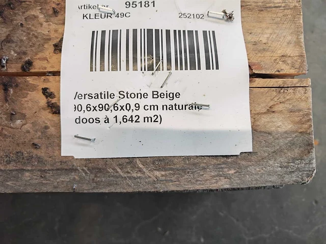 Coem versatile stone beige mat 90,6x90,6 cm tegel 6,57 m² - afbeelding 5 van  5