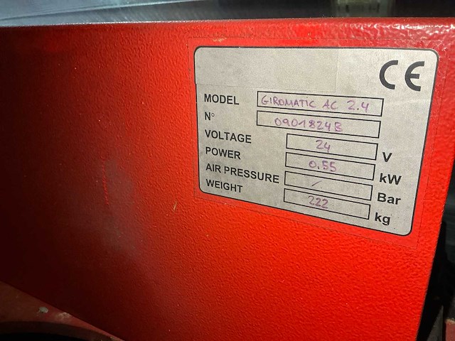 Coeman - giromatic ac 2.4 - mobiele palletfoliewikkelaar - afbeelding 4 van  5