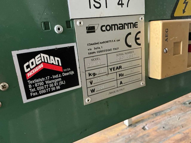 Coeman gem-45 verpakkingsmachine - afbeelding 7 van  7