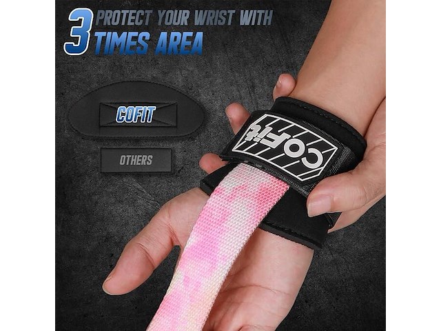 Cofit lifting straps (roze) - afbeelding 3 van  5