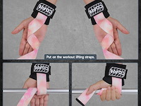 Cofit lifting straps (roze) - afbeelding 2 van  5