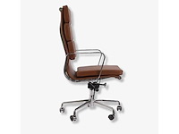 Cognac + tweedehands bureaustoel - geïnspireerd door eames pad - afbeelding 5 van  5