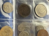 Coin album blauw met diverse munten - afbeelding 3 van  7