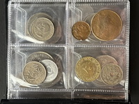 Coin album zwart met diverse munten - afbeelding 1 van  6