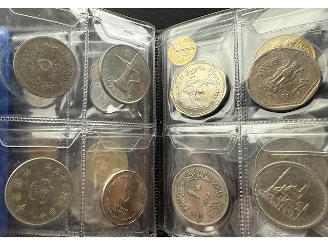 Coin album zwart met diverse munten - afbeelding 3 van  6