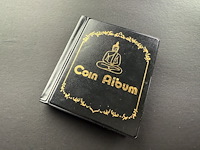 Coin album zwart met diverse munten - afbeelding 6 van  6