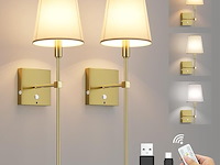 Coinmit draadloze wandlamp (2 stuks) goud - afbeelding 1 van  6