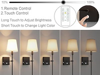 Coinmit draadloze wandlamp (2 stuks) zwart - afbeelding 4 van  6