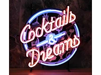Coktails & dreams neonbord 50 cm
