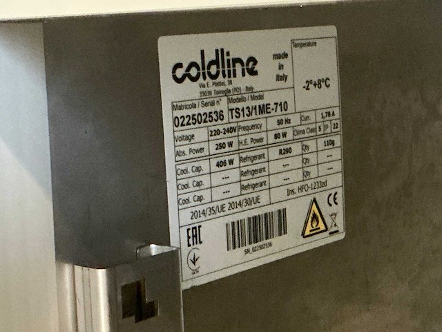 Coldline ts13/1 me-710 koelwerkbank - afbeelding 5 van  8
