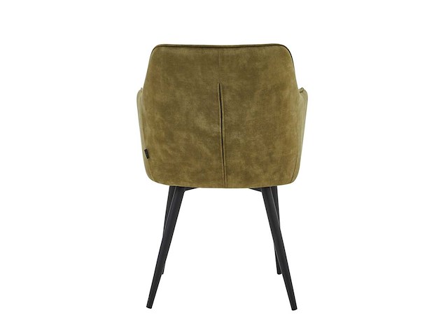 Colenis - city eetkamerstoel - set van 4 - olijfgroen - adoré velvet - design - industrieel - stoel - armleuningen - afbeelding 4 van  5