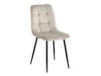 Colenis - ela eetkamerstoel - set van 4 - beige - velvet - design