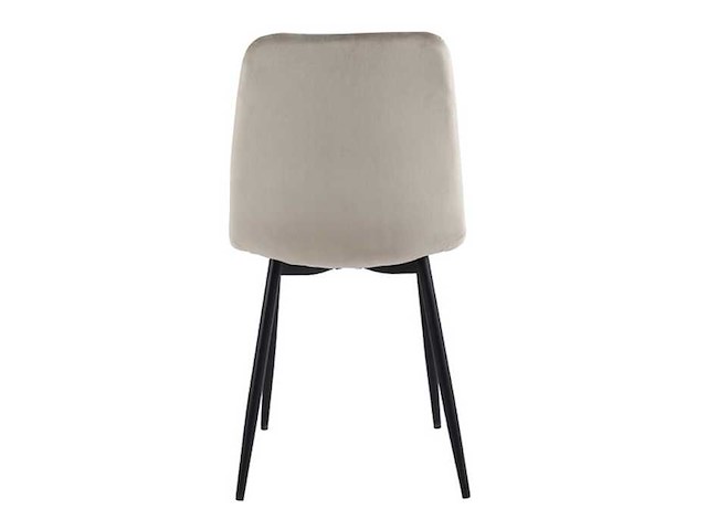 Colenis - ela eetkamerstoel - set van 6 - beige - velvet - design - afbeelding 4 van  5