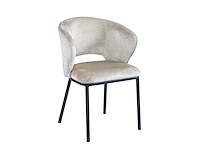 Colenis - elizabeth eetkamerstoel - set van 2 - taupe - chenille - afbeelding 1 van  3