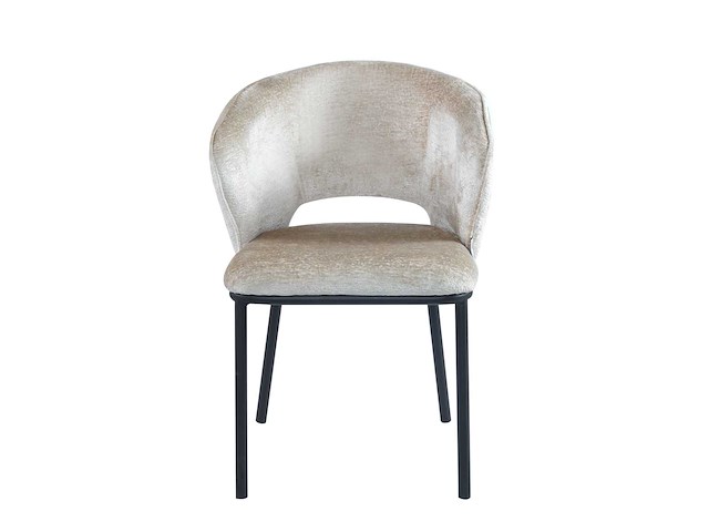 Colenis - elizabeth eetkamerstoel - set van 2 - taupe - chenille - afbeelding 2 van  3