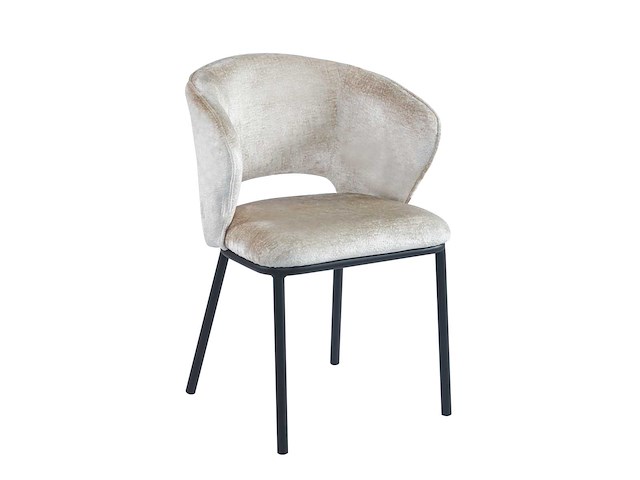 Colenis - elizabeth eetkamerstoel - set van 2 - taupe - chenille - afbeelding 1 van  1