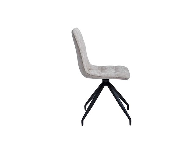 Colenis - farucci eetkamerstoel - set van 4 - beige - chenille stof - design - afbeelding 2 van  4