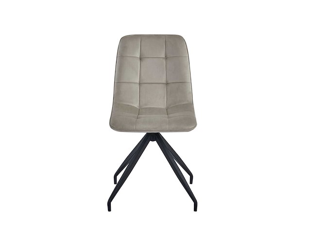 Colenis - farucci eetkamerstoel - set van 4 - beige - velvet - x-poot - afbeelding 2 van  5