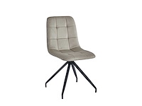 Colenis - farucci eetkamerstoel - set van 4 - beige - velvet - x-poot