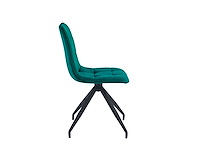 Colenis - farucci eetkamerstoel - set van 6 - groen - velvet - x-poot - afbeelding 3 van  5