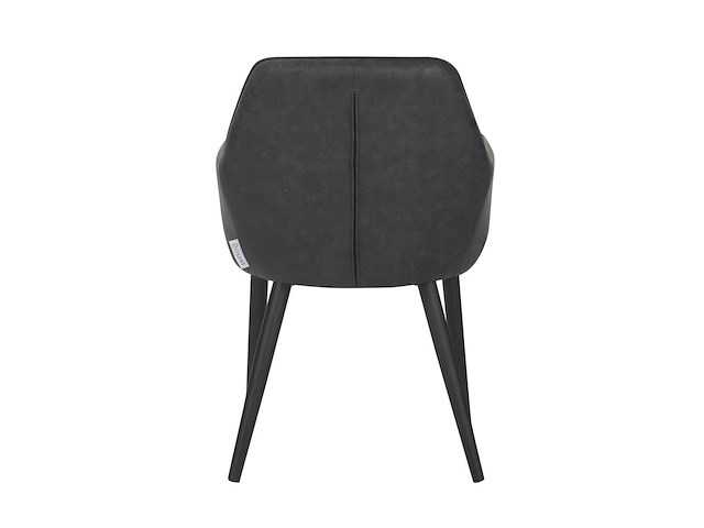 Colenis - jay eetkamerstoel - set van 4 - antraciet - microfiber - met armleuning - afbeelding 1 van  1