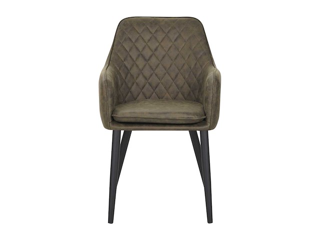 Colenis - jay eetkamerstoel - set van 4 - groen - microfiber - met armleuning - afbeelding 2 van  3