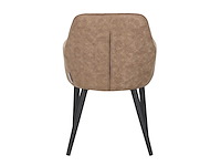 Colenis - jay eetkamerstoel - set van 4 - wood - microfiber - met armleuning - afbeelding 4 van  4