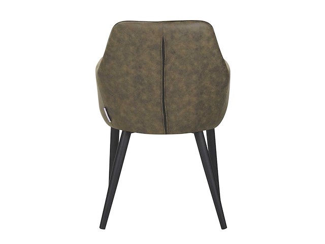 Colenis - jay eetkamerstoel - set van 6 - groen - microfiber - met armleuning - afbeelding 2 van  4