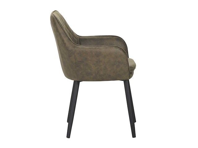 Colenis - jay eetkamerstoel - set van 6 - groen - microfiber - met armleuning - afbeelding 4 van  4