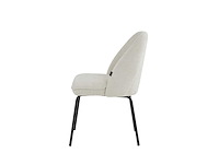 Colenis - julia eetkamerstoel - set van 4 - beige - linnen stof - industrieel - design - afbeelding 3 van  3